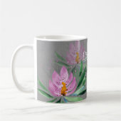 Blowers Bloom Violet Waterverf Monogramed Koffiemok (Links)