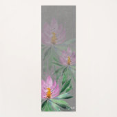 Blowers Bloom Violet Waterverf Monogramed Yogamat (Voorkant)