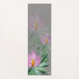 Blowers Bloom Violet Waterverf Monogramed Yogamat