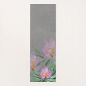 Blowers Bloom Violet Waterverf Monogramed Yogamat (Achterkant)