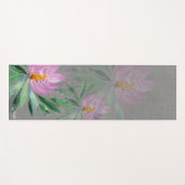 Blowers Bloom Violet Waterverf Monogramed Yogamat (Voorkant (horizontaal))