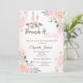 Blowers Snowflakes Brunch & Bubble Vrijgezellenfee Kaart (Staand voorkant)