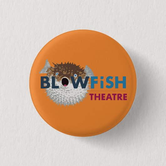 Blowfish Badge Ronde Button 3,2 Cm (Voorkant)