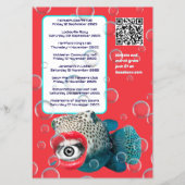 Blowfish Punk Rock Band Tour Poster Flyer (Achterkant)