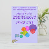 Blowing Bubbles (Regenboog) (Verjaardag) Kaart (Staand voorkant)