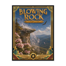 Blowing Rock North Carolina Vintage Art Deco