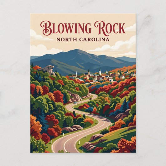 Blowing Rock VS Briefkaart (Voorkant)