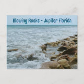 Blowing Rocks Conservancy Jupiter FL Fotografisch Briefkaart (Voorkant)