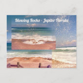 Blowing Rocks Jupiter FL Fotografisch Briefkaart (Voorkant)