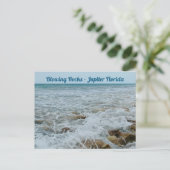 Blowing Rocks Jupiter Florida Briefkaart (Staand voorkant)