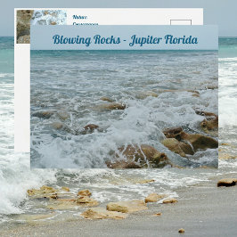 Blowing Rocks Jupiter Florida Briefkaart