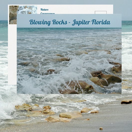 Blowing Rocks Jupiter Florida Briefkaart