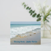 Blowing Rocks Jupiter Florida Fotografisch Briefkaart (Staand voorkant)