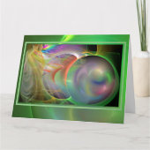 Blowing Soap Bubbles Blank BIG Kaart (Voorkant)