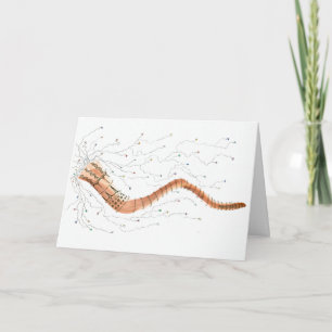 Blowing the Shofar Greeting Card Kaart