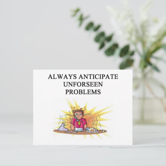 blowup chemielab briefkaart (Staand voorkant)