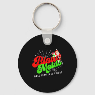 Blowvormen maken Kerstmis fel groovy Sleutelhanger