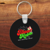 Blowvormen maken Kerstmis fel groovy Sleutelhanger (Voorkant)