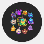 Blox Fruit Ronde van Mythicales voor Verjaardag Ronde Sticker (Voorkant)