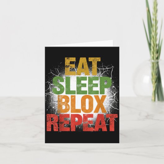Blox Gaming _ Eat Sleep Blox Repeat _ Kids Gaming  Kaart (Voorkant)