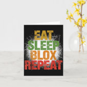 Blox Gaming _ Eat Sleep Blox Repeat _ Kids Gaming  Kaart (Gele Bloem)
