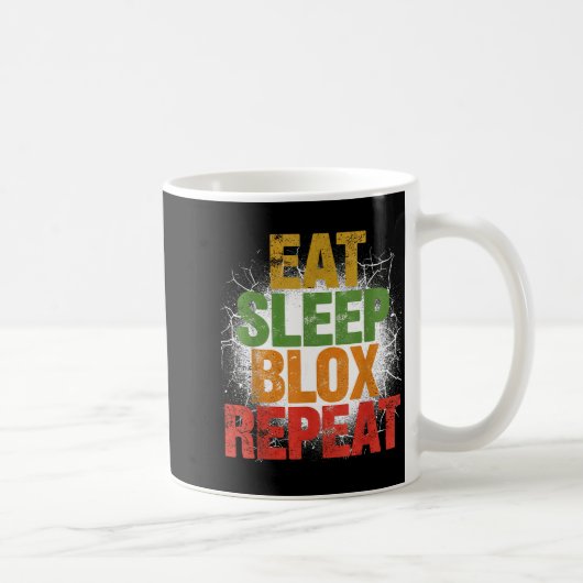Blox Gaming _ Eat Sleep Blox Repeat _ Kids Gaming Koffiemok (Rechts)
