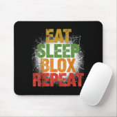Blox Gaming _ Eat Sleep Blox Repeat _ Kids Gaming Muismat (Met muis)