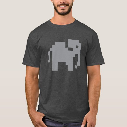 Bloxels Elephant T-shirt (Voorkant)