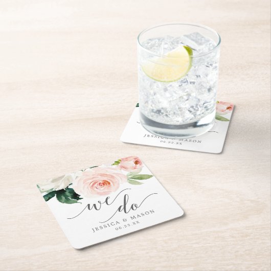 Blozen Bloemen bruiloft Onderzetters (Insitu)