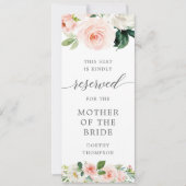 Blozen Bloemen Gereserveerde Zitplaats Label Sjabl Save The Date (Voorkant)