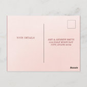 Blozen Bloemen RSVP bruiloft Briefkaart Uitnodigin (Achterkant)