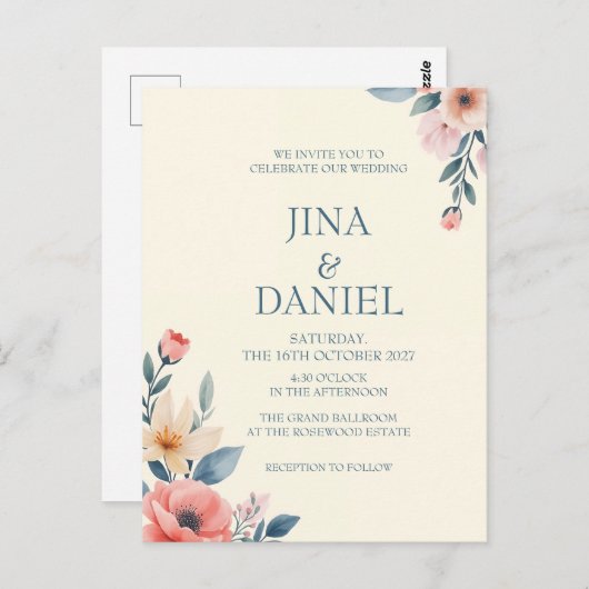 Blozen Bloesem Briefkaart (Voorkant / Achterkant)