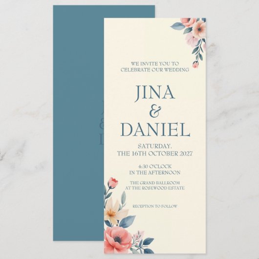 Blozen Bloesem Kaart (Voorkant / Achterkant)