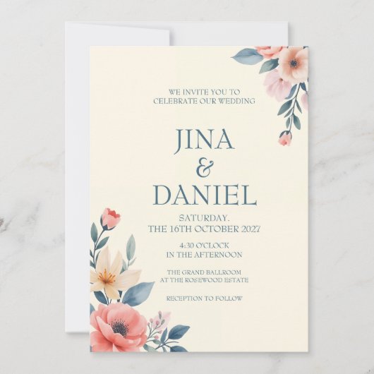 Blozen Bloesem Kaart (Voorkant)