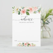 Blozen Blooms Advies Kaart voor bruid en bruidegom (Staand voorkant)