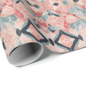Blozen Blooms Valentijnsdag Wrapping Paper Cadeaupapier (Rol Hoek)