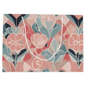 Blozen Blooms Valentijnsdag Wrapping Paper Groot Cadeauzakje (Achterkant)