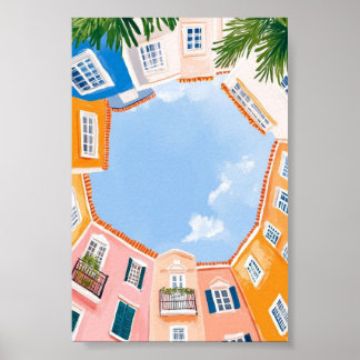 "Blozen Botanica" Bloemen Poster Elegante Muurkuns