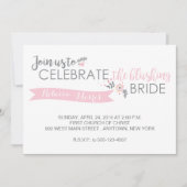 Blozen Bruid Douche Uitnodiging (Voorkant)