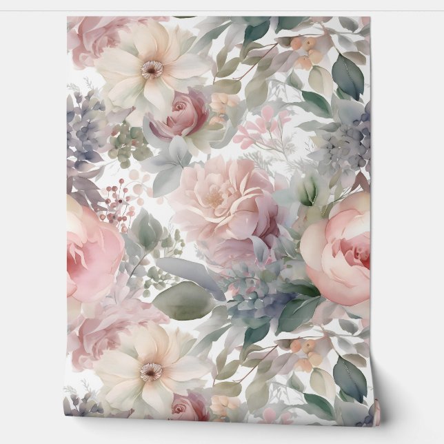 Blozen Bruids Ballet Botanisch Behang (Afrollen)