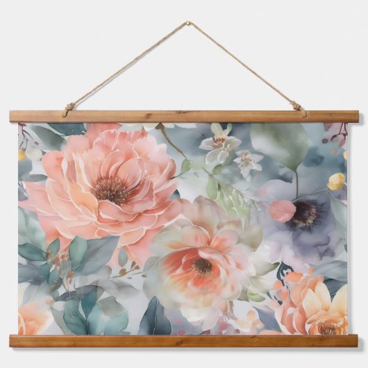 Blozen Bruids Ballet Botanisch Hangend Wandkleed (Voorkant)