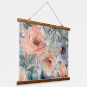 Blozen Bruids Ballet Botanisch Hangend Wandkleed (Gebogen)