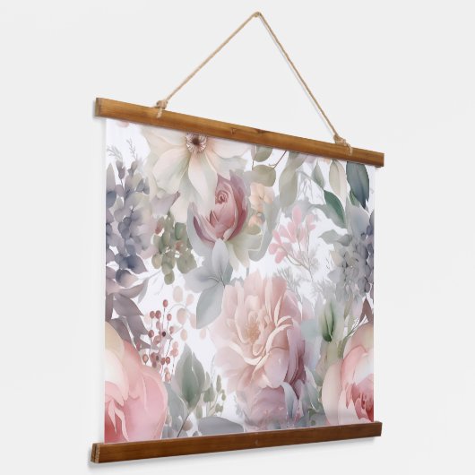 Blozen Bruids Ballet Botanisch Hangend Wandkleed (Gebogen)