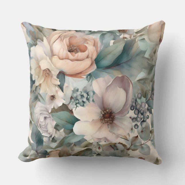 Blozen Bruids Ballet Botanisch Kussen (Voorkant)