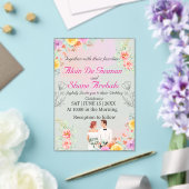 Blozen Elegantie: Acryl bruiloft uitnodiging (Insitu (Huwelijk))