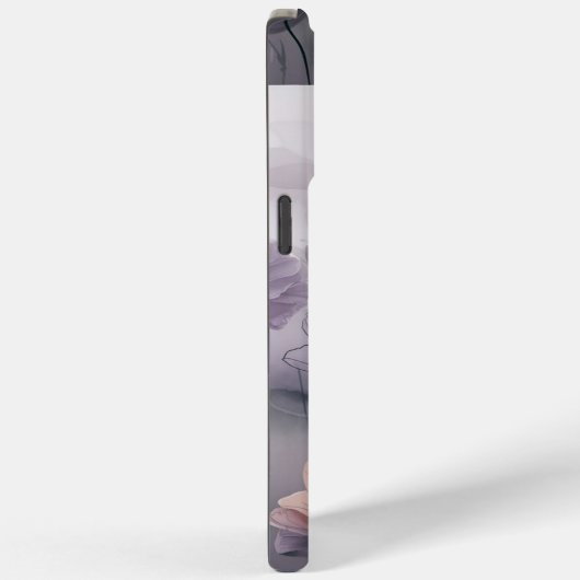 Blozen en bloeien: Pastel Inkt Bloemen Case-Mate iPhone Case (Achterkant / Rechts)
