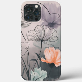 Blozen en bloeien: Pastel Inkt Bloemen Case-Mate iPhone Case