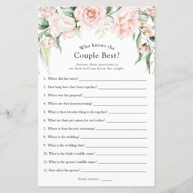 Blozen en Groene Wie Kent het Koppel Het Beste Spe (Voorkant)