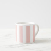 Blozen en witte verticale strepen espresso kop (Voorkant rechts)