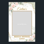 Blozen, goud en groen bruidsdouche poster<br><div class="desc">Roze en goud en groen bruidsdouche foto prop selfie frame, </div>